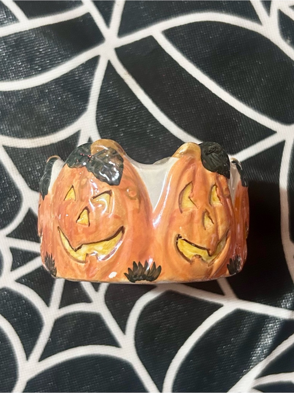 Vintage Pumpkin Tealight Candle Holder